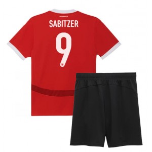 Fotbalové Dres Rakousko Marcel Sabitzer #9 Dětské Domácí Oblečení ME 2024 Krátký Rukáv (+ trenýrky)